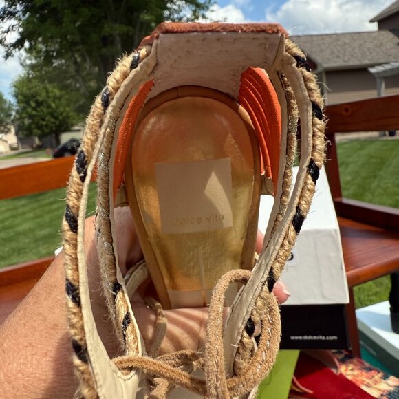 NEW Dolce Vita Hexen Lace Up Calf Hair Leopard Print Stilettos Cage Pumps/Heels - Picture 9 of 14